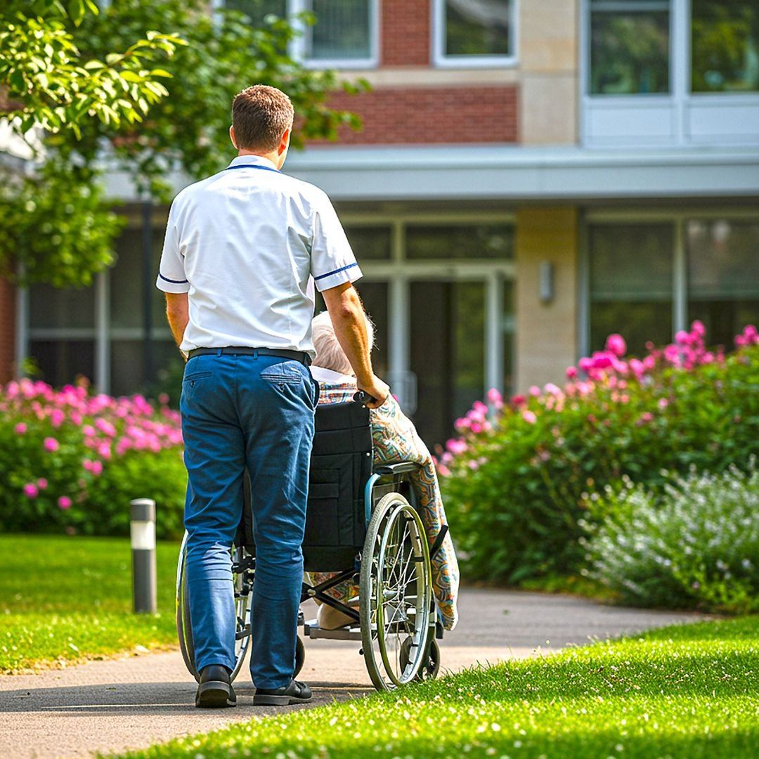Tene Mi Man driver assisting a guest in a wheelchair